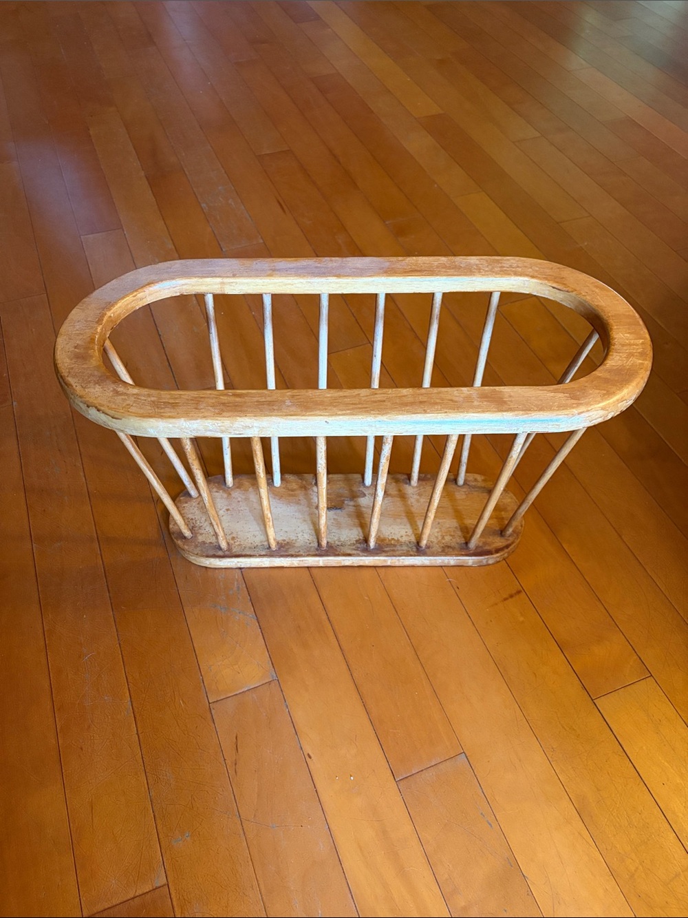 Wooden Magazine Rack - Natural Brown Home Accent
